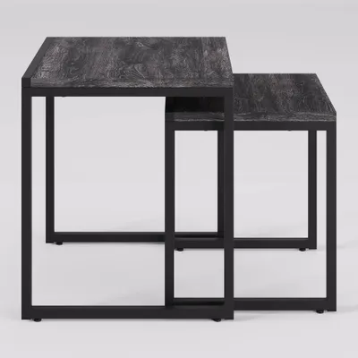 Set of 2 Forth Worth Square Nesting Side Tables - CorLiving: Design