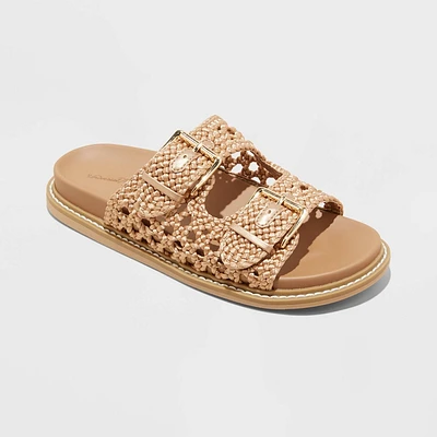 Womens Kylie Crochet Footbed Sandals