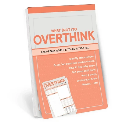 Knock Knock What Not to Overthink Notepad