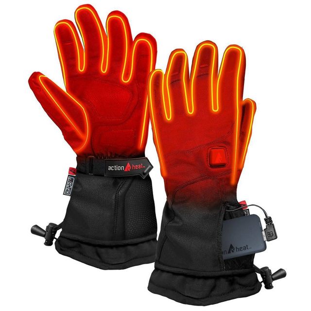 ActionHeat 5V Battery Heated Premium Glove Men Glove - Black S