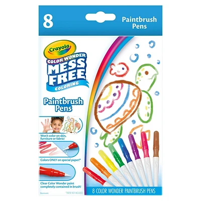 Crayola 8ct Color Wonder Paintbrush Pens