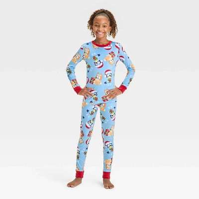 Kids Christmas Bluey & Bingo 2pc Snug Fit Pajama Set