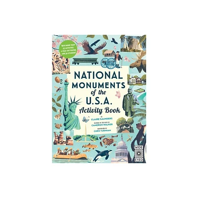 National Monuments of the USA Activity Book - (Americana) by Claire Saunders & Cameron Walker (Paperback)