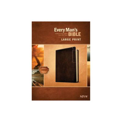 Every Mans Bible Niv, Large Print, Deluxe Explorer Edition (Leatherlike, Rustic Brown) - (Leather Bound)