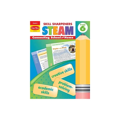 Skill Sharpeners: Steam, Grade 6 Workbook - by Evan-Moor Educational Publishers (Paperback)