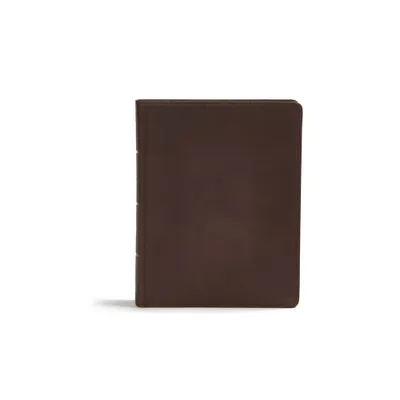 CSB Study Bible, Brown Genuine Leather - by Csb Bibles by Holman (Leather Bound)