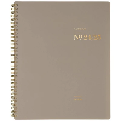 Cambridge Workstyle 2024-25 Weekly/Monthly Planner 11.125x9.375 Taupe