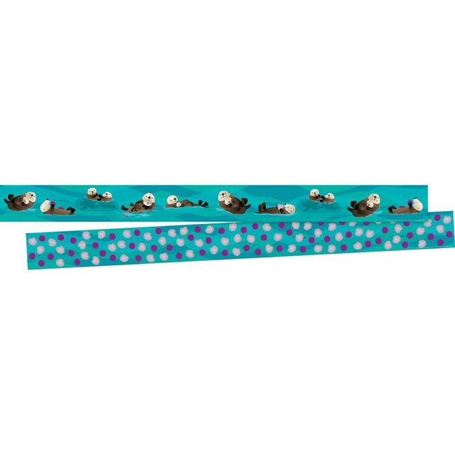 2pk Sea & Sky Otters Double-Sided Classroom Borders - Barker Creek