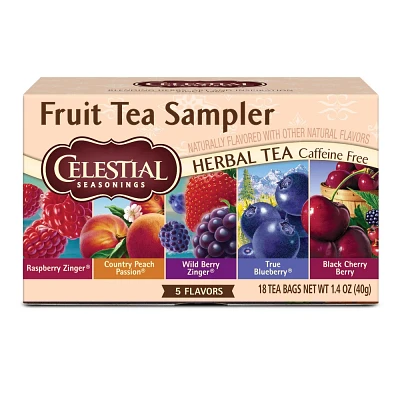 Celestial Seasonings Fruit Tea Sampler Herbal Tea - 18ct