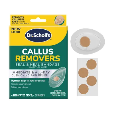 Dr. Scholls Callus Removers Seal & Heal Bandage with Hydrogel Technology - 4ct