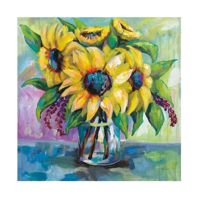 24 x 24 Jeanette Vertentes Summer Wall Canvas: Giclee Botanical Art - Trademark Fine Art