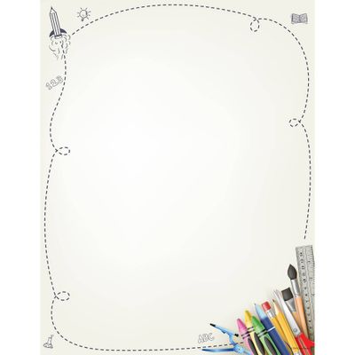 80ct School Supplies Letterhead Ivory: Great Papers! Stationery Paper, Uncoated, 8.5x11, Back-To-School, Art & Design