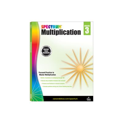 Multiplication Workbook, Grade 3 - (Spectrum) (Paperback)
