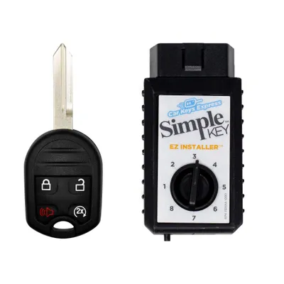 Car Keys Express Ford Simple Key FORRK4RSSK-PK: EZ Key Remote Start & Key Hideaway for Ford Explorer & Mustang