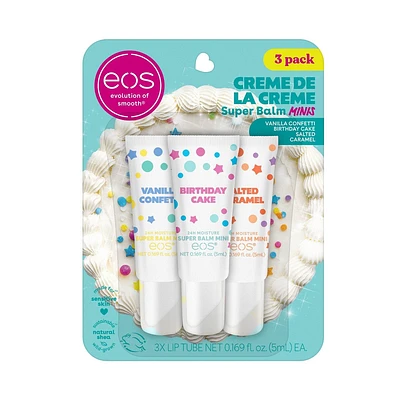 eos 24hrs Moisture Super Balm Minis - Crme de la Crme - 0.169 fl oz/3pk