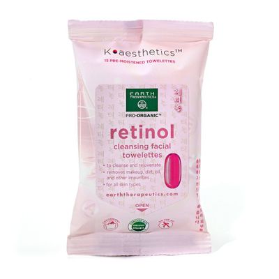 Earth Therapeutics Makeup Remover Wipes - Retinol - 15ct