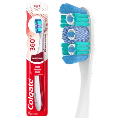 Colgate 360 Optic White Whitening Toothbrush Soft