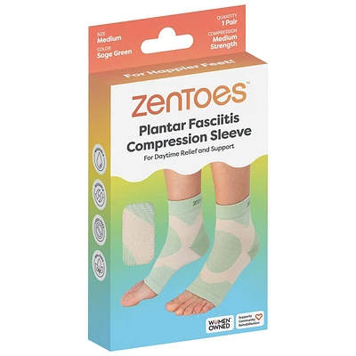 ZenToes Plantar Fasciitis Compression Socks - 1 Pair