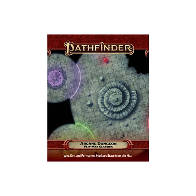 Pathfinder Flip-Mat Classics: Arcane Dungeon - by Paizo Publishing (Paperback)