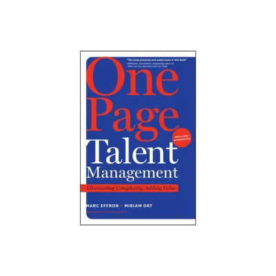 One Page Talent Management - by Marc Effron & Miriam Ort (Hardcover)