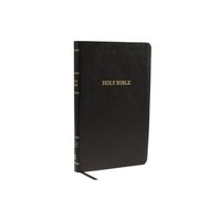 KJV, Thinline Reference Bible, Bonded Leather, Black, Red Letter Edition - by Thomas Nelson (Leather Bound)