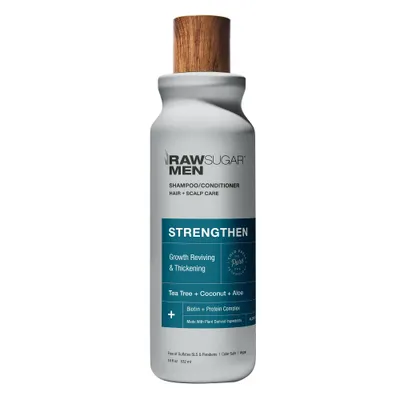 Raw Sugar Mens 2-in-1 Tea Tree + Coconut + Aloe Strength Shampoo & Conditioner - 18 fl oz