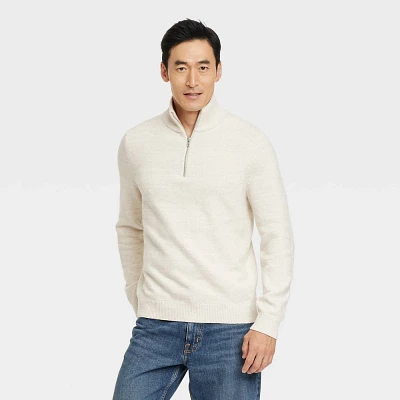 Men Quarter Zip Sweater