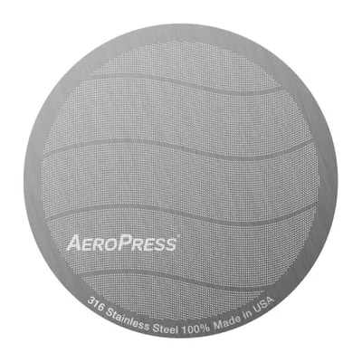 AeroPress Stainless Steel Filter: Metal Coffee Maker Accessory, Silver, 1 Year Warranty