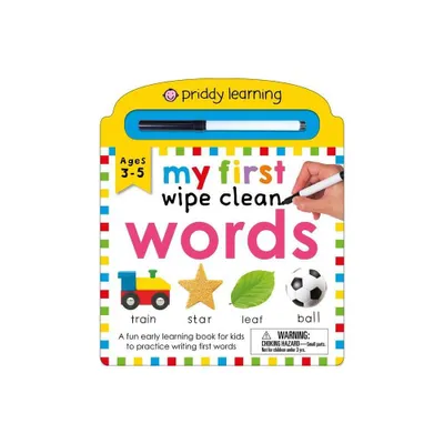 My First Wipe Clean: Words - by Roger Priddy (Board Book)