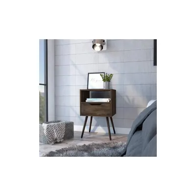 Pamplona Nightstand Dark Walnut - Boahaus