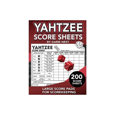 Yahtzee Score Sheets - by Game Nest (Paperback)