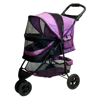 Pet Gear No-Zip Special Edition Dog Stroller - Pink - S/M
