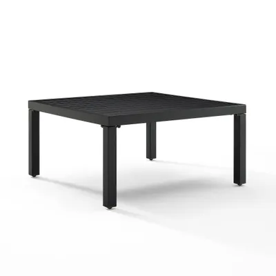 Piermont Outdoor Metal Sectional Coffee Table - Matte Black - Crosley