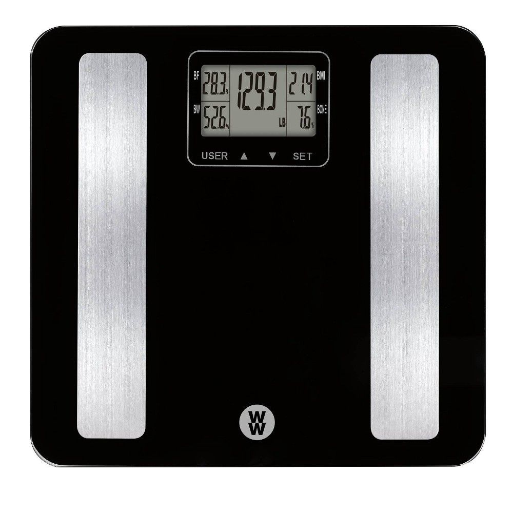 Glass Body Fat Scale Clear - Weight Watchers : Target