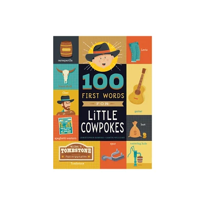 100 First Words for Little Cowpokes - by Christopher Robbins (Board Book)