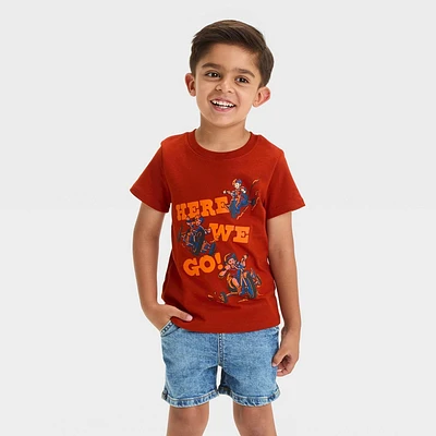 Toddler Boys Here We Go Short Sleeve Graphic T-Shirt