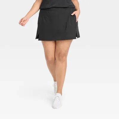 Womens Knit Slit Skort