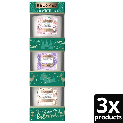 Beloved Mini Candle Variety Giftset - 3ct/4oz