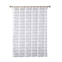 Furever Friends Fabric Shower Curtain Black - SKL Home