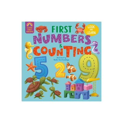 First Numbers and Counting - (Clever Early Concepts) by Clever Publishing (Board Book)