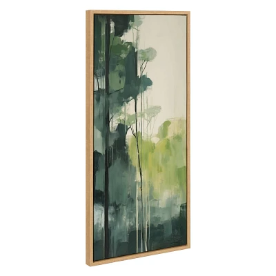 Kate & Laurel All Things Decor 18x40 Sylvie Whispering Trees II Framed Canvas by Amy Lighthall Natural