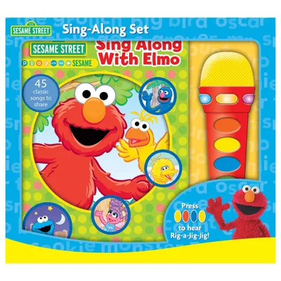 Sesame Street: Sing Along with Elmo! Light Up Microphone and Songbook Sound Book Set