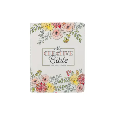 KJV Holy Bible, My Creative Bible, Faux Leather Flexible Cover - Ribbon Marker, King James Version, White Floral - (Leather Bound)