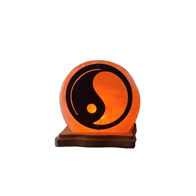 Q&A Himalayan Salt Yin and Yang USB Himalayan Salt Novelty Table Lamp