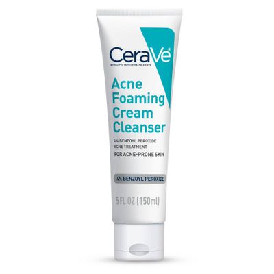 CeraVe Acne Foaming Cream Face Cleanser, Acne Treatment Face Wash - Fragrance-Free - 5oz