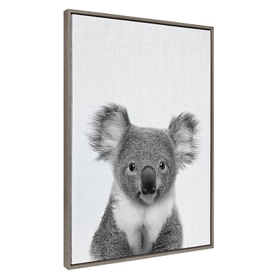 Kate & Laurel All Things Decor 31.5x41.5 Sylvie Koala II Wall Art: Simon Te Tai Prints, Modern Decorative Canvas