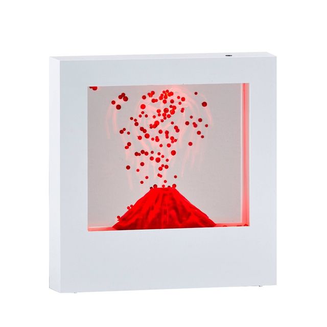 9 LED Volcano Light Box White - Adesso: Integrated LED, Rechargeable, Wall Mountable, ETL Listed