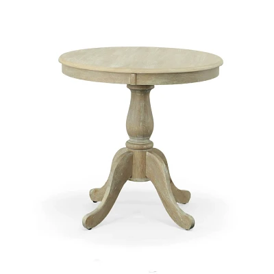 Carolina Living 30 Salem Round Pedestal Dining Table Natural Driftwood