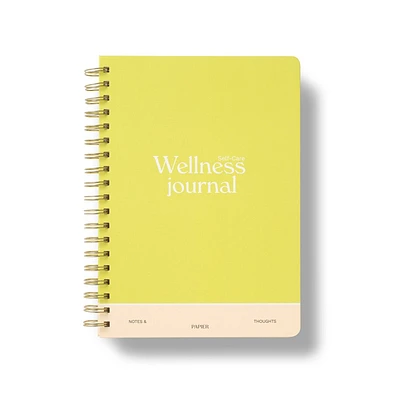 PAPIER Wellness Journal Green/Yellow