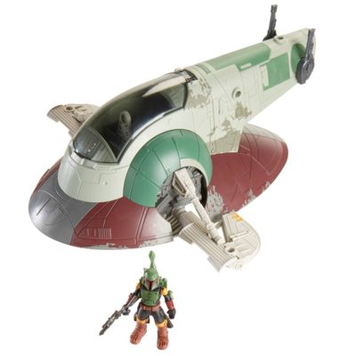 Star Wars Mission Fleet Starship Skirmish - Boba Fett Action Figure and Firespray Starship